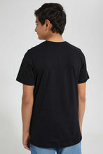 Load image into Gallery viewer, Redtag-Black-Bsr-Splatter-Gaming-Controller-T-Shirt-Graphic-T-Shirts-Senior-Boys-9 to 14 Years
