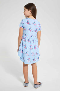 Redtag-Assorted-Knitted-2-Pack-Dress-Dresses-Girls-2 to 8 Years
