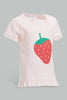 Redtag-Multi-Colour-2Pc-Pack-T-Shirt-Graphic-T-Shirts-Infant-Girls-3 to 24 Months