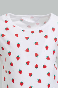 Redtag-Multi-Colour-2Pc-Pack-T-Shirt-Graphic-T-Shirts-Infant-Girls-3 to 24 Months
