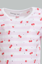 Load image into Gallery viewer, Redtag-Multi-Colour-2Pc-Pack-T-Shirt-Graphic-T-Shirts-Infant-Girls-3 to 24 Months
