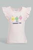 Redtag-Multi-Colour-2Pc-Pack-T-Shirt-Graphic-T-Shirts-Infant-Girls-3 to 24 Months