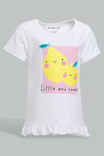 Load image into Gallery viewer, Redtag-Multi-Colour-2Pc-Pack-T-Shirt-Graphic-T-Shirts-Infant-Girls-3 to 24 Months
