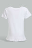 Redtag-Multi-Colour-2Pc-Pack-T-Shirt-Graphic-T-Shirts-Infant-Girls-3 to 24 Months