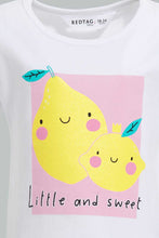 Load image into Gallery viewer, Redtag-Multi-Colour-2Pc-Pack-T-Shirt-Graphic-T-Shirts-Infant-Girls-3 to 24 Months
