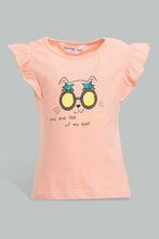 Load image into Gallery viewer, Redtag-Multi-Colour-2Pc-Pack-T-Shirt-Graphic-T-Shirts-Infant-Girls-3 to 24 Months
