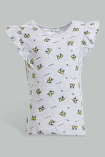 Load image into Gallery viewer, Redtag-Multi-Colour-2Pc-Pack-T-Shirt-Graphic-T-Shirts-Infant-Girls-3 to 24 Months
