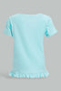 Redtag-Multi-Colour-2Pc-Pack-T-Shirt-Graphic-T-Shirts-Infant-Girls-3 to 24 Months