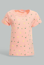 Load image into Gallery viewer, Redtag-Multi-Colour-2Pc-Pack-T-Shirt-Graphic-T-Shirts-Infant-Girls-3 to 24 Months
