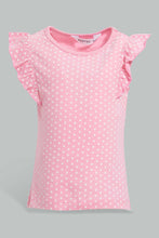 Load image into Gallery viewer, Redtag-Multi-Colour-2Pc-Pack-T-Shirt-Graphic-T-Shirts-Infant-Girls-3 to 24 Months

