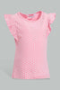 Redtag-Multi-Colour-2Pc-Pack-T-Shirt-Graphic-T-Shirts-Infant-Girls-3 to 24 Months