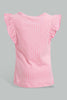 Redtag-Multi-Colour-2Pc-Pack-T-Shirt-Graphic-T-Shirts-Infant-Girls-3 to 24 Months