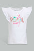 Redtag-Multi-Colour-2Pc-Pack-T-Shirt-Graphic-T-Shirts-Infant-Girls-3 to 24 Months