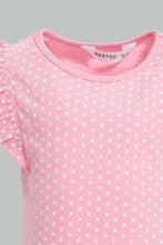 Load image into Gallery viewer, Redtag-Multi-Colour-2Pc-Pack-T-Shirt-Graphic-T-Shirts-Infant-Girls-3 to 24 Months
