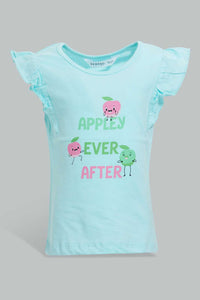 Redtag-Multi-Colour-2Pc-Pack-T-Shirt-Graphic-T-Shirts-Infant-Girls-3 to 24 Months