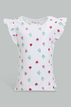Load image into Gallery viewer, Redtag-Multi-Colour-2Pc-Pack-T-Shirt-Graphic-T-Shirts-Infant-Girls-3 to 24 Months
