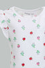 Redtag-Multi-Colour-2Pc-Pack-T-Shirt-Graphic-T-Shirts-Infant-Girls-3 to 24 Months