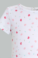 تنزيل الصورة على معرض الصور، Redtag-Pink-Short-Dungaree-With-White-Aop-T-Shirt-Sets-Infant-Girls-3 to 24 Months
