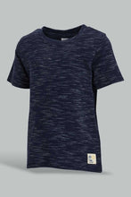 Load image into Gallery viewer, Redtag-Ivory-And-Navy-Casual-Set-(2Pack)-Sets-Infant-Boys-3 to 24 Months
