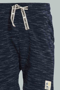 Redtag-Ivory-And-Navy-Casual-Set-(2Pack)-Sets-Infant-Boys-3 to 24 Months