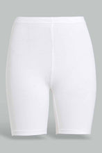 تنزيل الصورة على معرض الصور، Redtag-White/Beige-2Pcs-Pack-Cycling-Leggings-Leggings-Senior-Girls-9 to 14 Years
