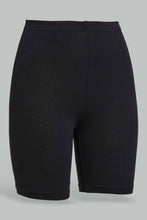 تنزيل الصورة على معرض الصور، Redtag-Black/Pink-2Pcs-Pack-Cycling-Leggings-Leggings-Senior-Girls-9 to 14 Years
