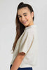 Redtag-Beige/White-Stripe-Blouse-Blouses-Senior-Girls-9 to 14 Years