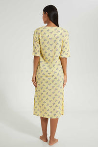 Redtag-Assorted-Floral-Printed-Nightgown-Nightgowns-Women's-