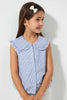 Redtag-Blue-Stripped-Shirt-Blouse-Casual-Shirts-Girls-2 to 8 Years