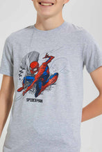 تنزيل الصورة على معرض الصور، Redtag-Grey-Mel-Spiderman-T-Shirt-Graphic-T-Shirts-Senior-Boys-9 to 14 Years
