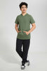 Redtag-Green-Bsr-Plain-Hoody-Tee-Hoody-T-Shirts-Senior-Boys-9 to 14 Years