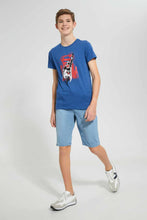 تنزيل الصورة على معرض الصور، Redtag-Blue-Mel-Superman-T-Shirt-Graphic-T-Shirts-Senior-Boys-9 to 14 Years
