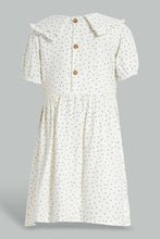 Load image into Gallery viewer, Redtag-Cream-Printed-Polka-Dot-Dress-Dresses-Girls-2 to 8 Years
