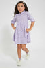 Lilac Floral Shirt Dress