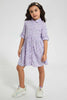 Lilac Floral Shirt Dress