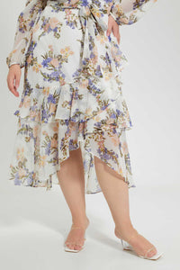 Redtag-Assorted-Floral-Front-Wrap-Long-Dress-Dresses-Women's-