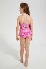 Load image into Gallery viewer, Redtag-Pink-Floral-Printed-Swimsuit-Swimsuits-Girls-2 to 8 Years

