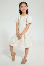 تنزيل الصورة على معرض الصور، Redtag-Gold-Embellished-Skirt-Set-Sets-Girls-2 to 8 Years
