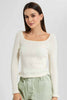 Redtag-Cream-Pointelle-Rib-Top-Category:Tops,-Colour:Cream,-Filter:Women's-Clothing,-New-In,-New-In-Women,-Non-Sale,-RMD-add,-S22C,-Section:Women,-Women-Tops-Women's-