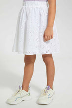 Load image into Gallery viewer, Redtag-White-Shifli-Skirt-Skirts-Girls-2 to 8 Years
