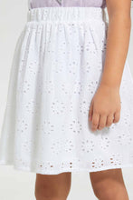 Load image into Gallery viewer, Redtag-White-Shifli-Skirt-Skirts-Girls-2 to 8 Years
