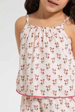 Load image into Gallery viewer, Redtag-Peach-Strappy-Printed-Playsuit-Playsuits-Girls-2 to 8 Years
