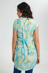 Redtag-Printed-Belted-Tunic-Dress-Blouses-Women's-
