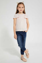 Load image into Gallery viewer, Redtag-Pink-Blouse-With-Frill-Sleeve-Blouses-Girls-2 to 8 Years
