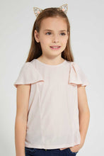 Load image into Gallery viewer, Redtag-Pink-Blouse-With-Frill-Sleeve-Blouses-Girls-2 to 8 Years
