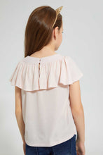 Load image into Gallery viewer, Redtag-Pink-Blouse-With-Frill-Sleeve-Blouses-Girls-2 to 8 Years
