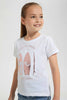 Redtag-White-Girls-Embossed-Printed-T-Shirt-Graphic-T-Shirts-Girls-2 to 8 Years