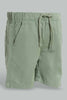 Redtag-Green-Trouser-Pull-On-Shorts-Pull-On-Shorts-Infant-Boys-3 to 24 Months