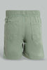 Redtag-Green-Trouser-Pull-On-Shorts-Pull-On-Shorts-Infant-Boys-3 to 24 Months