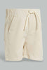 Redtag-Ecru-Trouser-Pull-On-Shorts-Pull-On-Shorts-Infant-Boys-3 to 24 Months